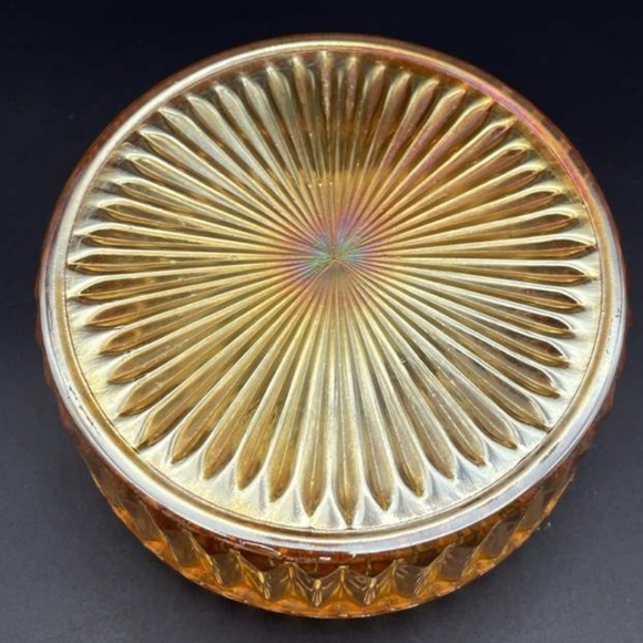 Vintage Jeanette Marigold Rose Lidded Dish - Picture 11 of 11